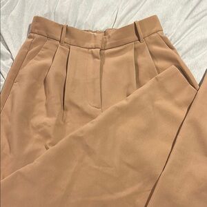 A&F Sloane Wide Leg Pleated Trousers